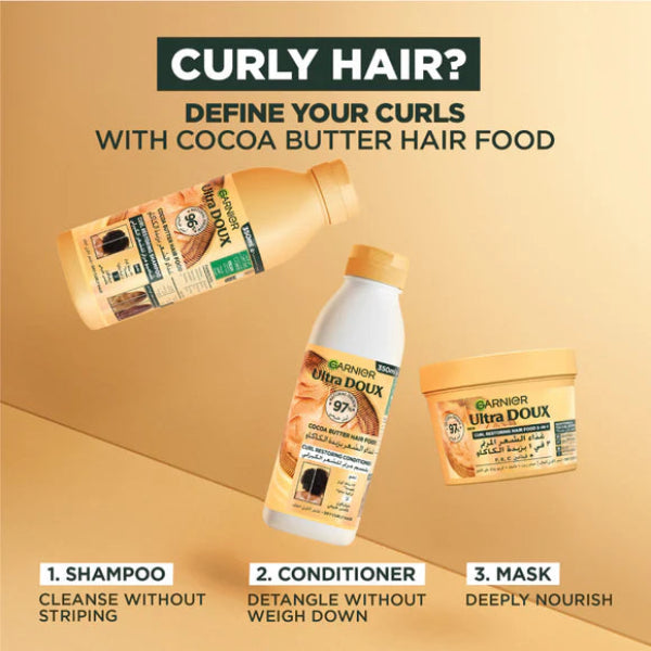 Garnier Ultra Doux Vegan Hair Food Cocoa Butter & Jojoba Oil shampoo 350 ML