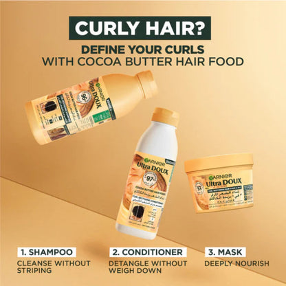 Garnier Ultra Doux Vegan Hair Food Cocoa Butter & Jojoba Oil shampoo 350 ML