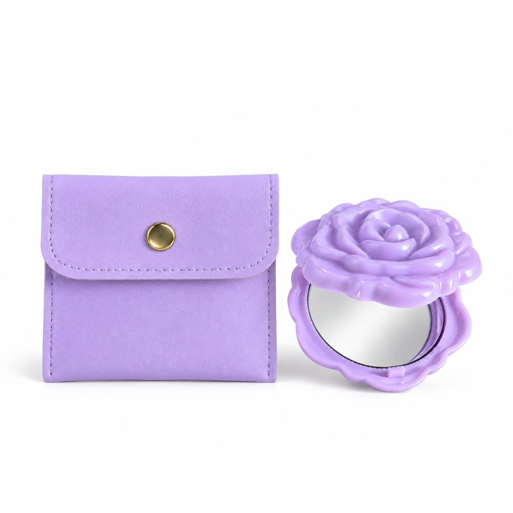 Gift - Flower Mini Mirror with Pouch