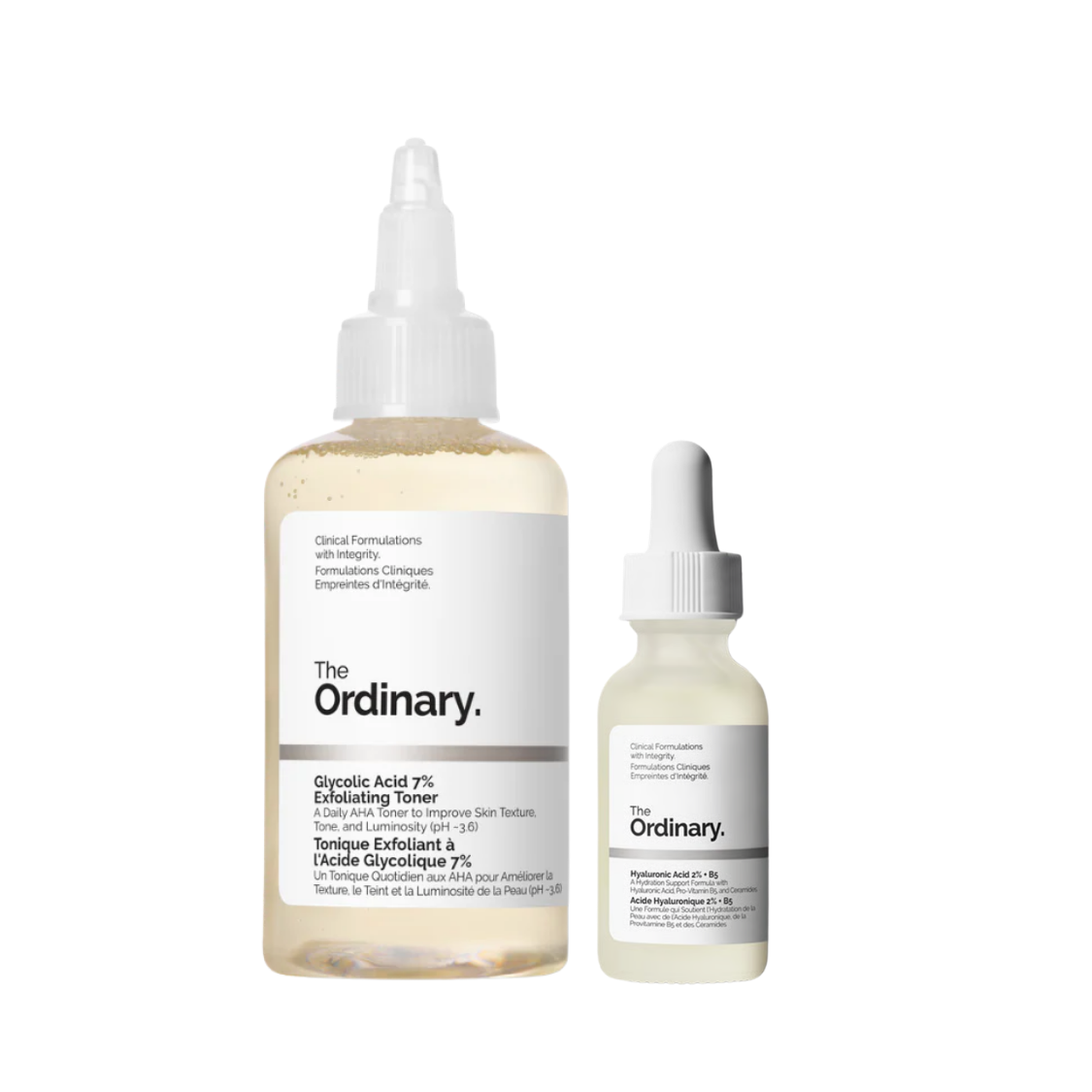 Glycolic acid 7% toner (100ml) + Hyaluronic acid 2%+ b5 (30ml)