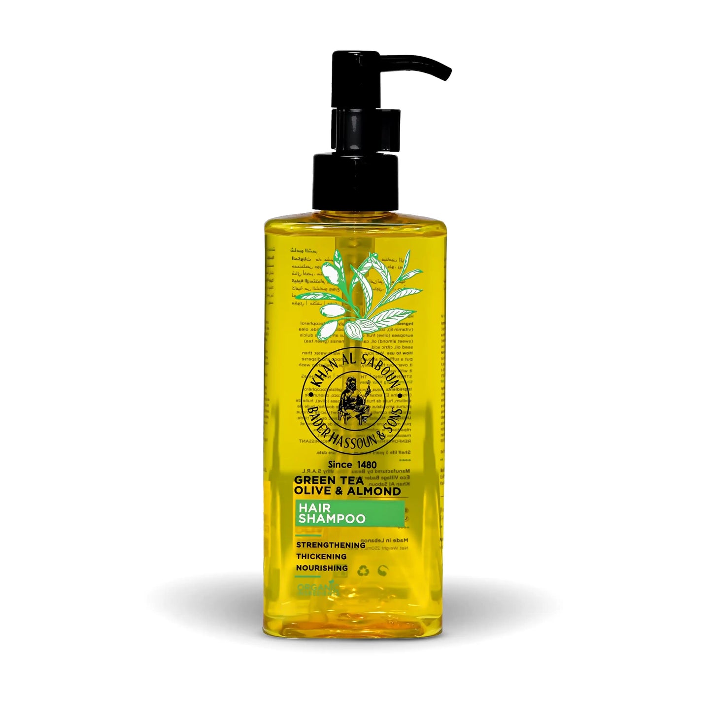 Khan Al Saboun Green Tea, Olive & Almond Nourishing Shampoo – 250ml
