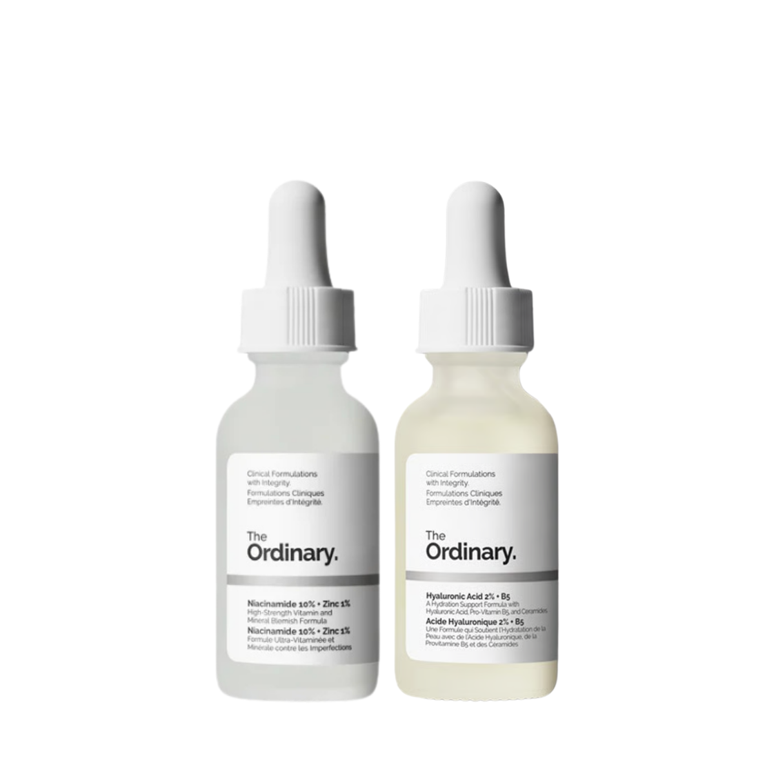 Hyaluronic acid 2%+b5 (30ml) + Niacinamide 10% +Zinc 1% (30ml)