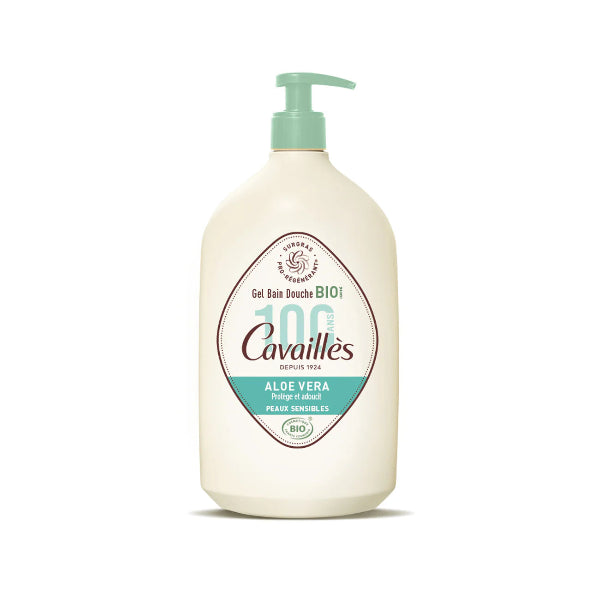 Hydrating Shower Milk with Organic Aloe Vera – Soap-Free Cleanser for Dry & Sensitive Skin, 1L