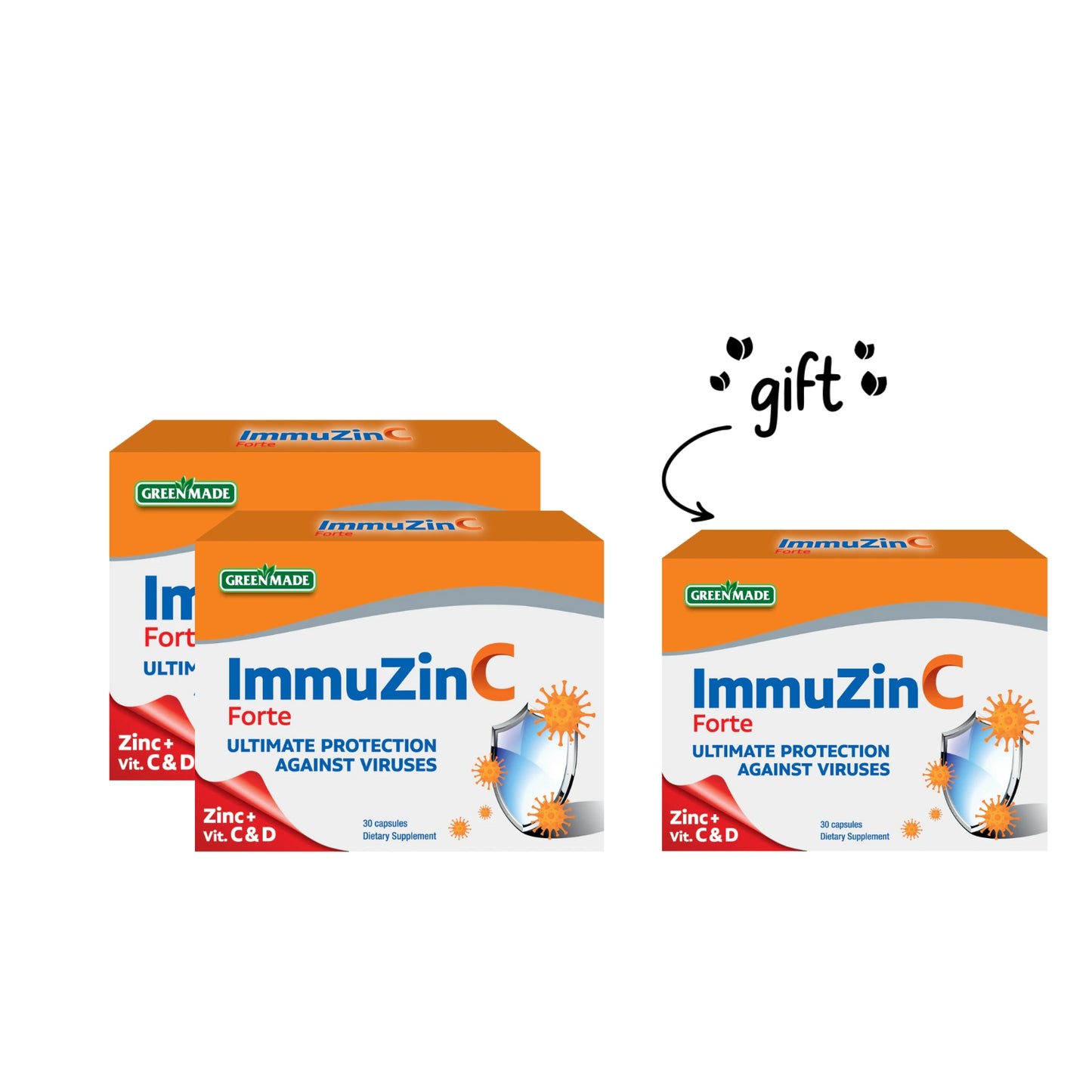 3 x Immuzinc 30 Capsules