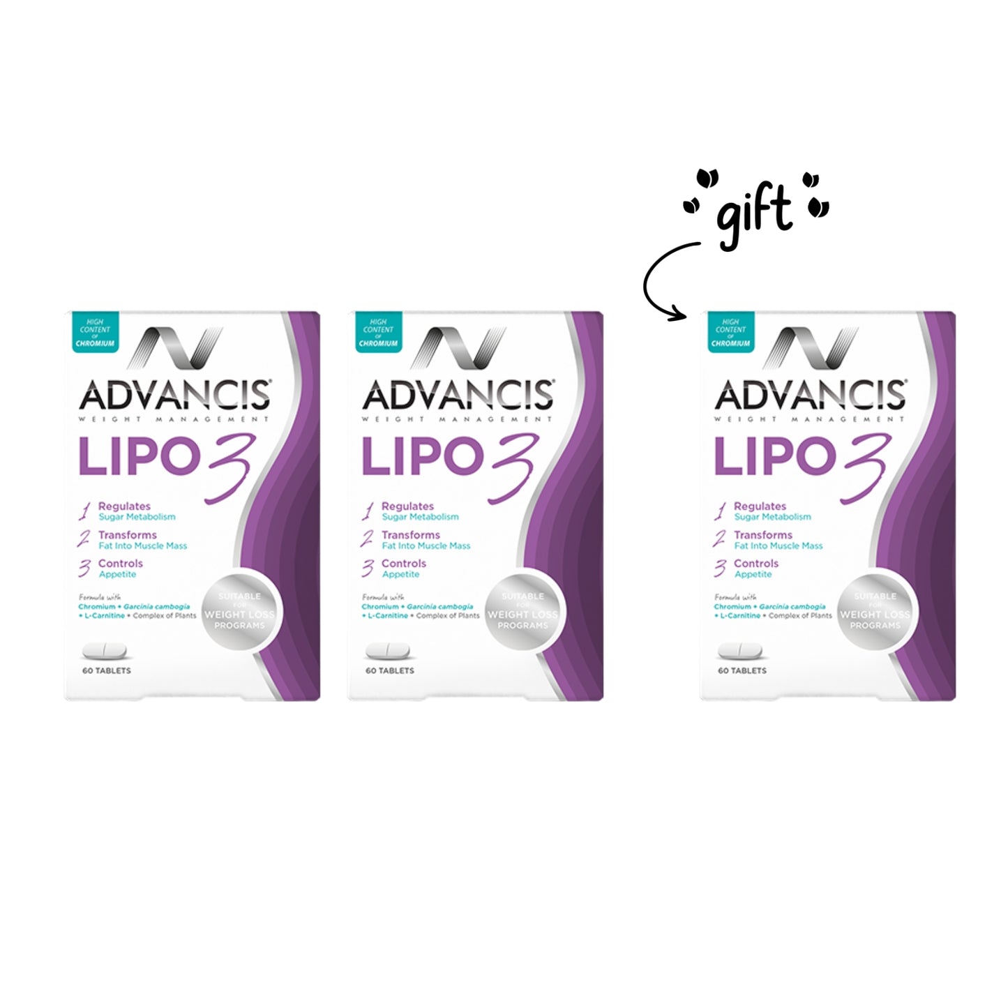 3 x Lipo 3 Fat Burner
