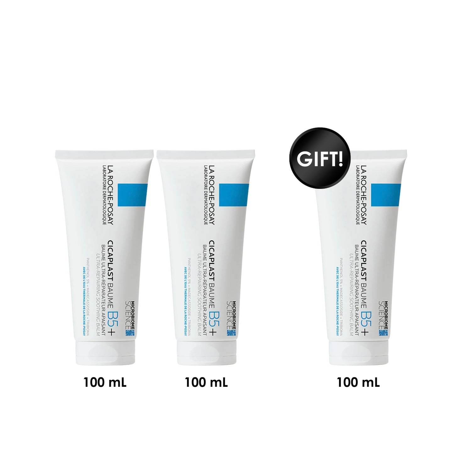 3 x Cicaplast Baume B5+ Repairing Balm 100 ml