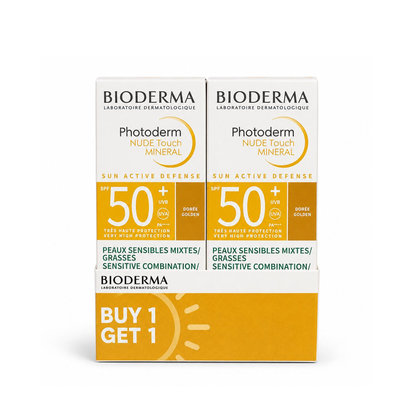Buy One Bioderma Photoderm Nude Touch SPF 50 Golden 40 ML Get 1 For Free