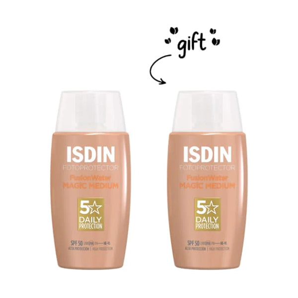 2x Fotoprotector Fusion Water Magic Medium SPF50+ 50 ML