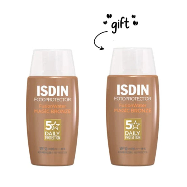 2x Fotoprotector Fusion Water Magic Bronze SPF50+ 50 ML