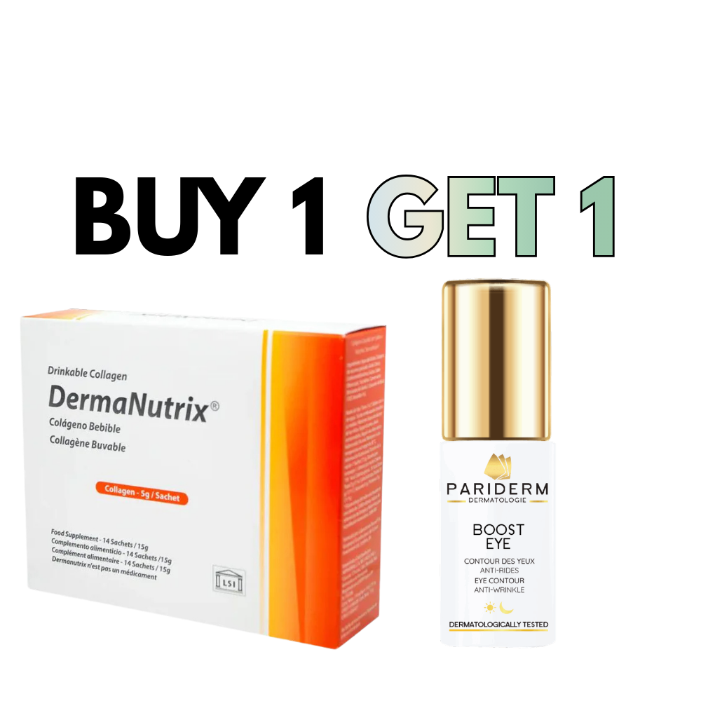 Dermanutrix Drinkable Collagen + Pariderm Bachrati Boost Eye Coffret
