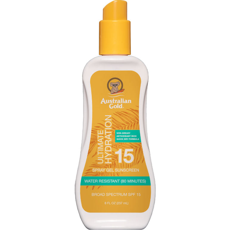 Ultimate Hydration Spray Gel Sunscreen SPF 15 Tan and Protect 237 ML