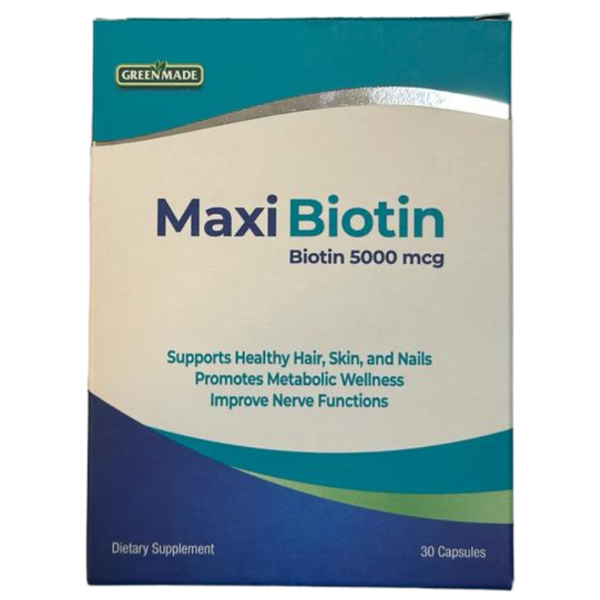 Maxi Biotin 5000 mcg 30 Capsules