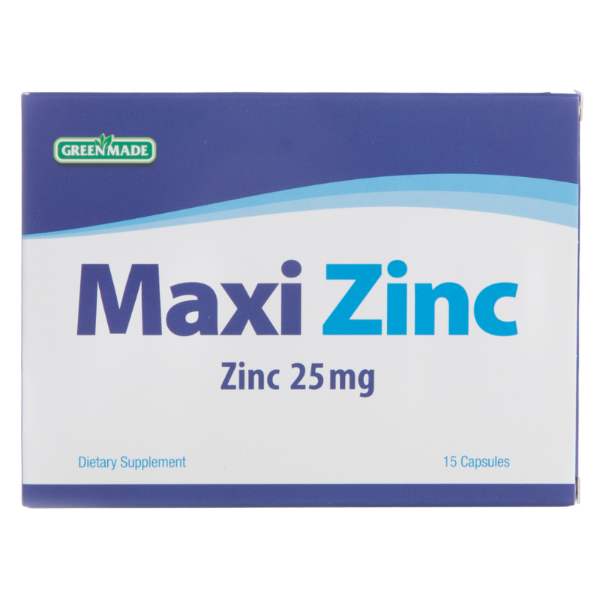 Maxi Zinc 25mg 15 Capsules