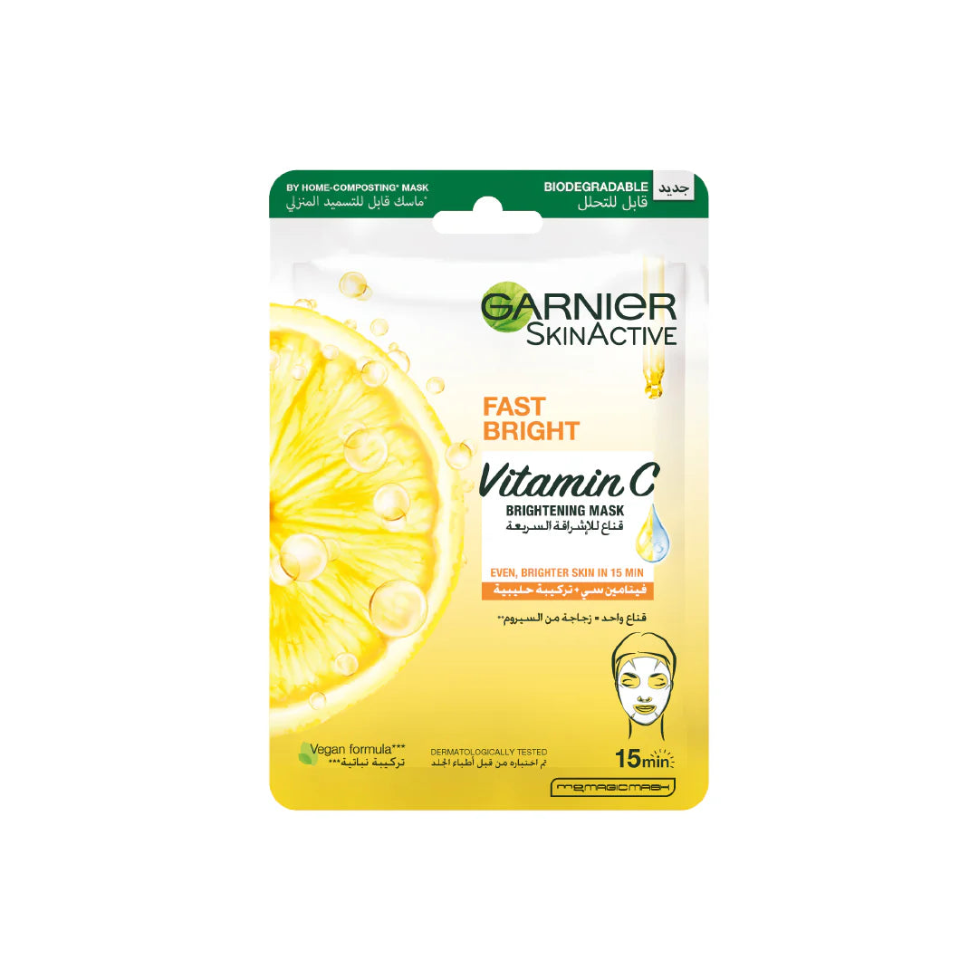Skinactive Fast Bright Vitamin C Tissue Mask