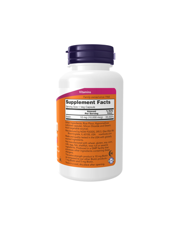 Biotin 10 Mg 100 Veg Capsules - 100 Veg Capsules
