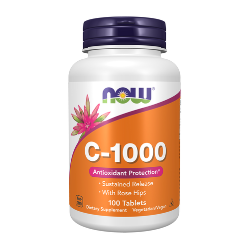 Vitamin C-1,000 with Rose Hips, Sustained Release, Antioxidant Protection*, 100 Tablets