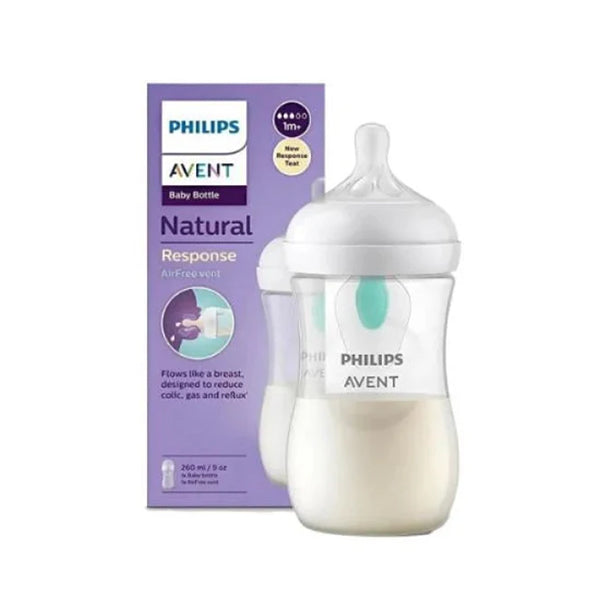 Natural Feeding Bottle 260 ML with Airfree Vent- Single Pack