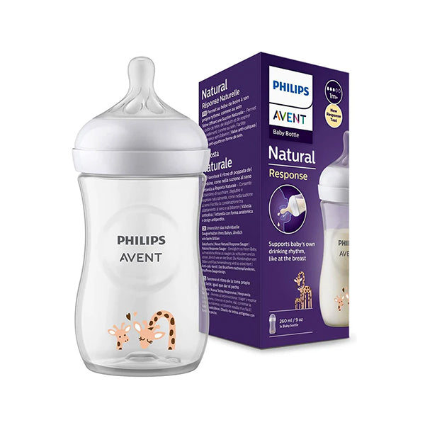 Natural Feeding Bottle 260 ML with Airfree Vent- Single Pack