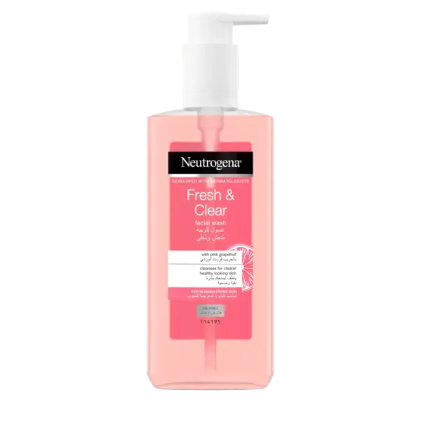 Neutrogena Fresh & Clear Facial Wash with Pink Grapefruit 200ml