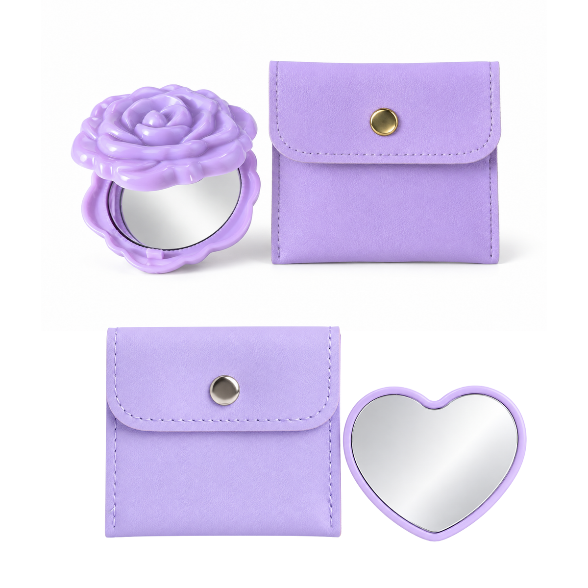 Gift - (1) Mini Mirror With Pouch (ASSORTED)