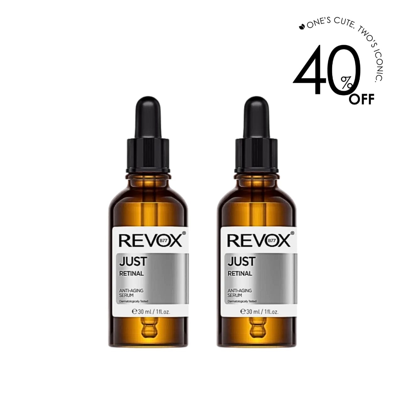 2 x Just Retinol in Squalane - 30 ML
