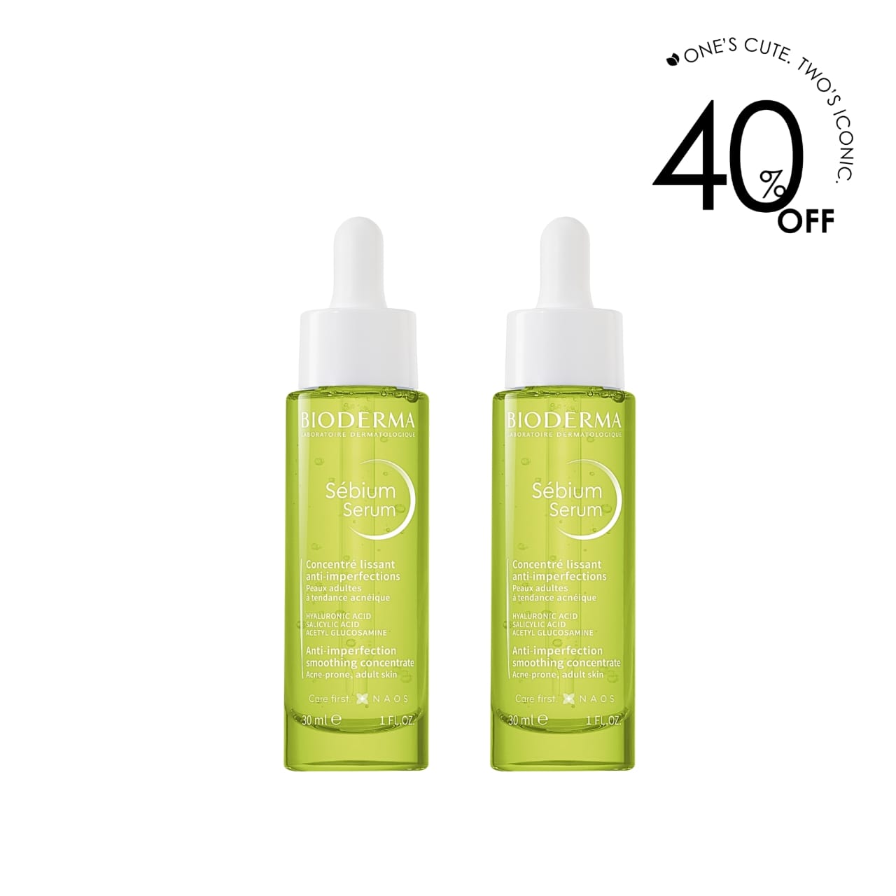 2 x Sebium Serum Anti-imperfection Smoothing Concentrate 30ML