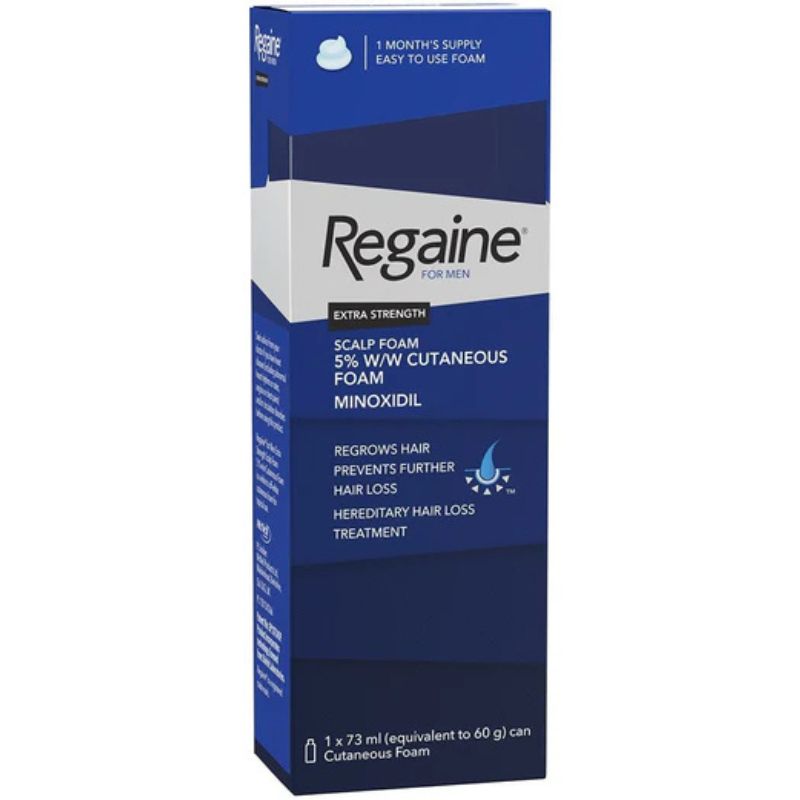 Regaine For Men Extra Strength Scalp Foam For Hair Regrowth 1X73Ml