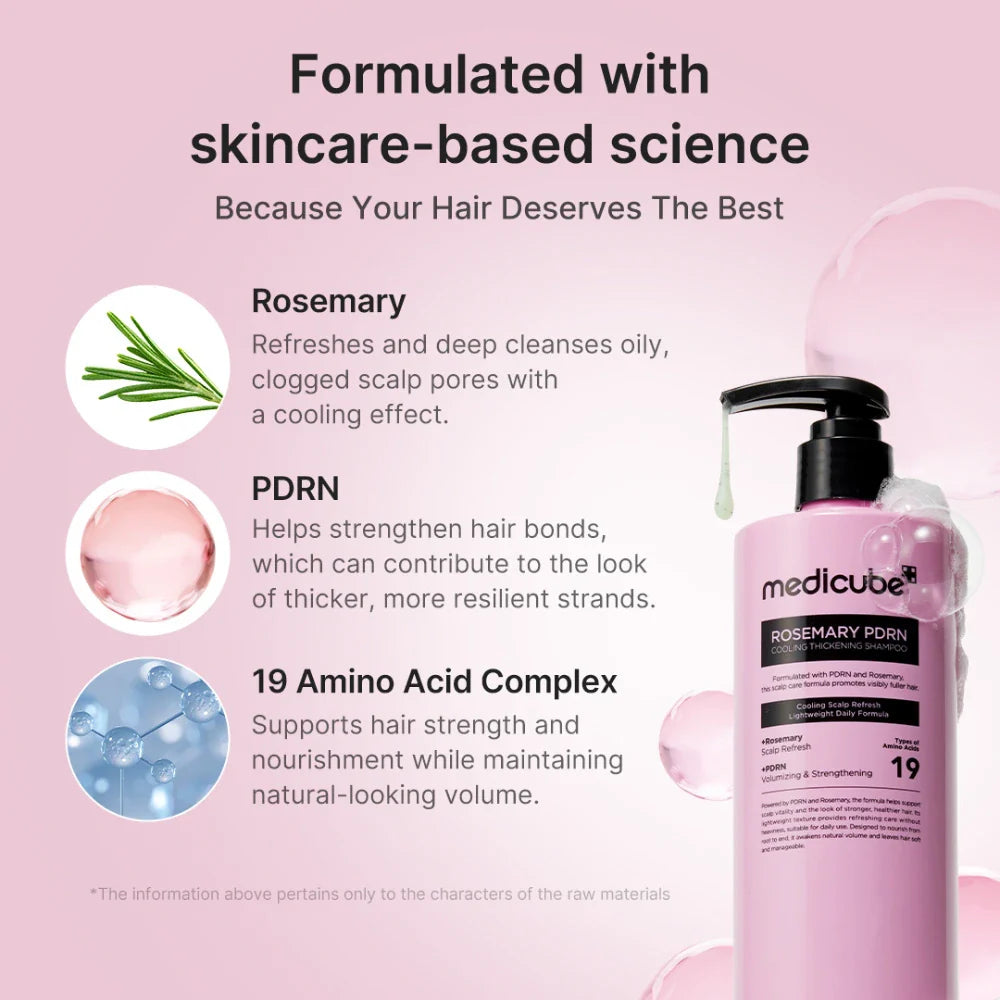Rosemary PDRN Cooling Thickening Shampoo 400 ML