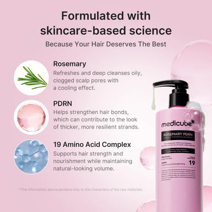 Rosemary PDRN Cooling Thickening Shampoo 400 ML