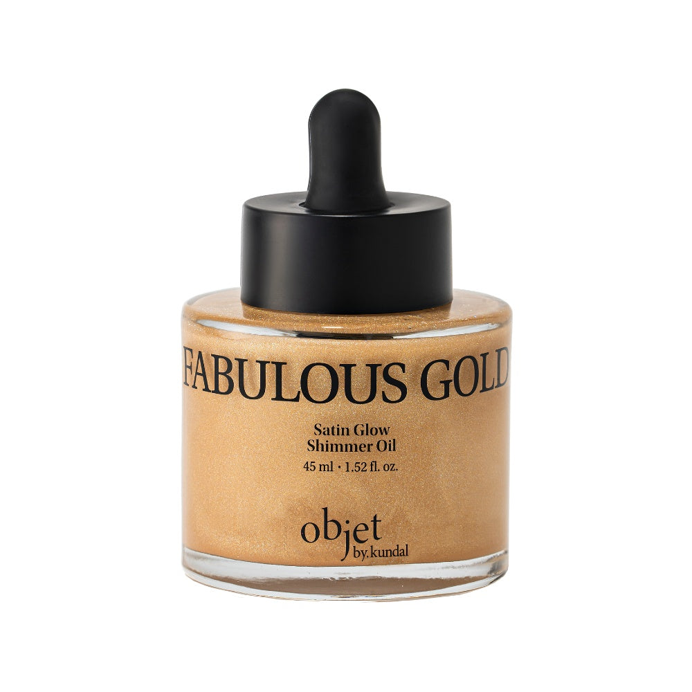Objet By Kundal Satin Glow Shimmer Body Oil Fabulous Gold 45ml