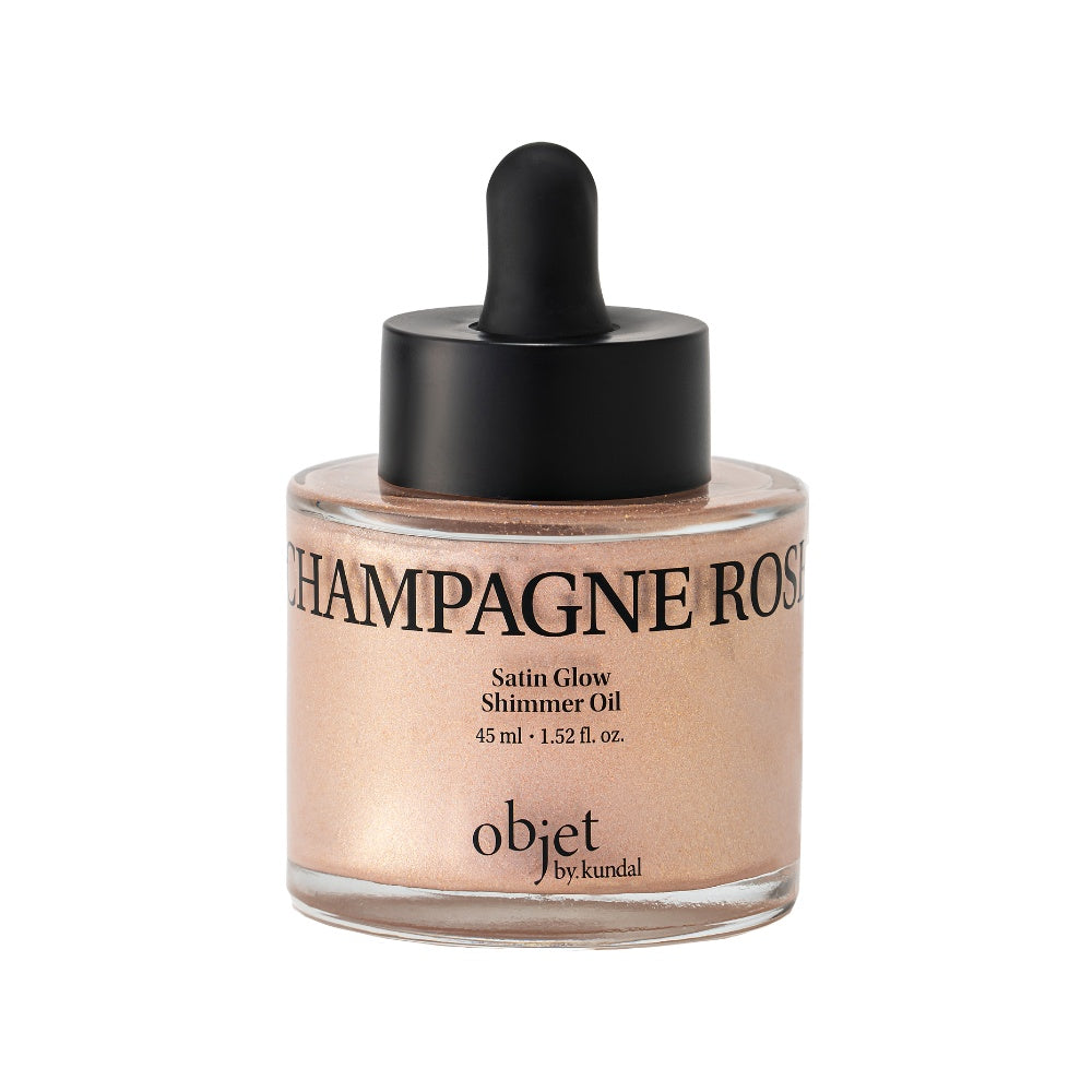 Objet By Kundal Satin Glow Shimmer Body Oil Champagne Rose 45ml