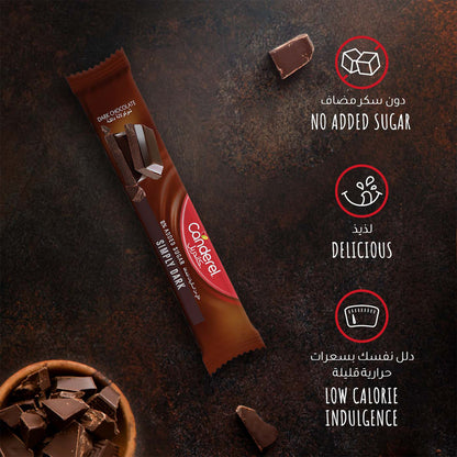 Simply Dark 0% Added Sugar Dark Chocolate 30g