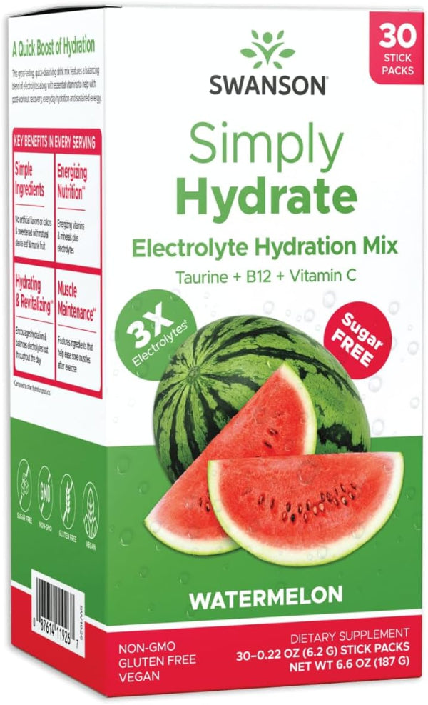 Simple Hydrate Simply Hydrate Electrolyte Mix Watermelon – Zeina Care