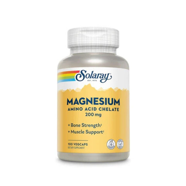Magnesium Amino Acid Chelate 200 Mg 100 Vegcaps