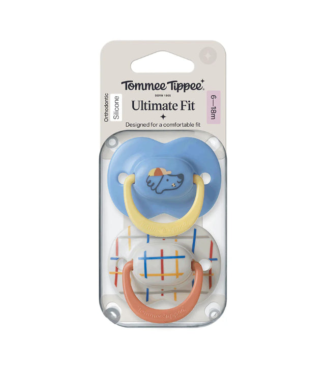 Ultimate Fit Orthodontic Silicone X2 Soothers 6-18M Boy