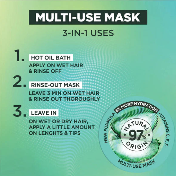 Ultra Doux Hair Food Aloe Vera & Coconut Hair Food 3in1 Mask for dehydrated hair, Boosted with Vitamins C, E & F