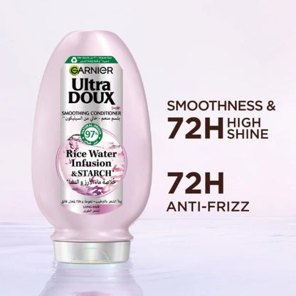 Ultra Doux Rice Water Infusion & Starch Conditioner, for Long Hair, Smooth and Shine 200 ML