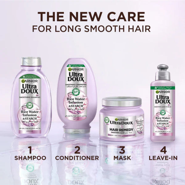 Ultra Doux Rice Water Infusion & Starch Conditioner, for Long Hair, Smooth and Shine 200 ML