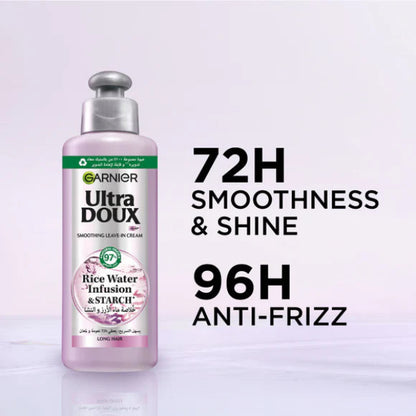 Ultra Doux Rice Water Infusion & Starch, Leave In Cream, for Long Hair 200 ML