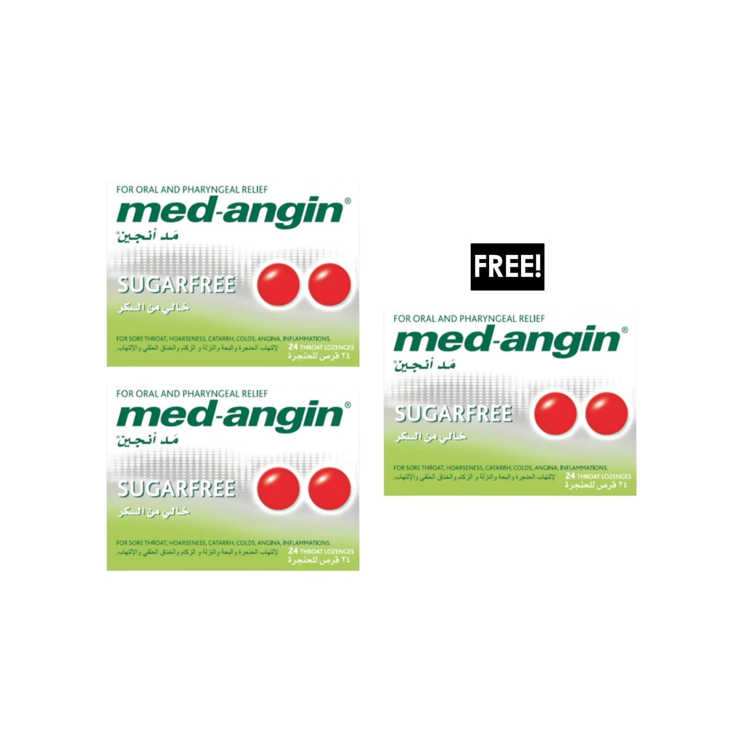 3 x Sugar Free 24 Lozenges