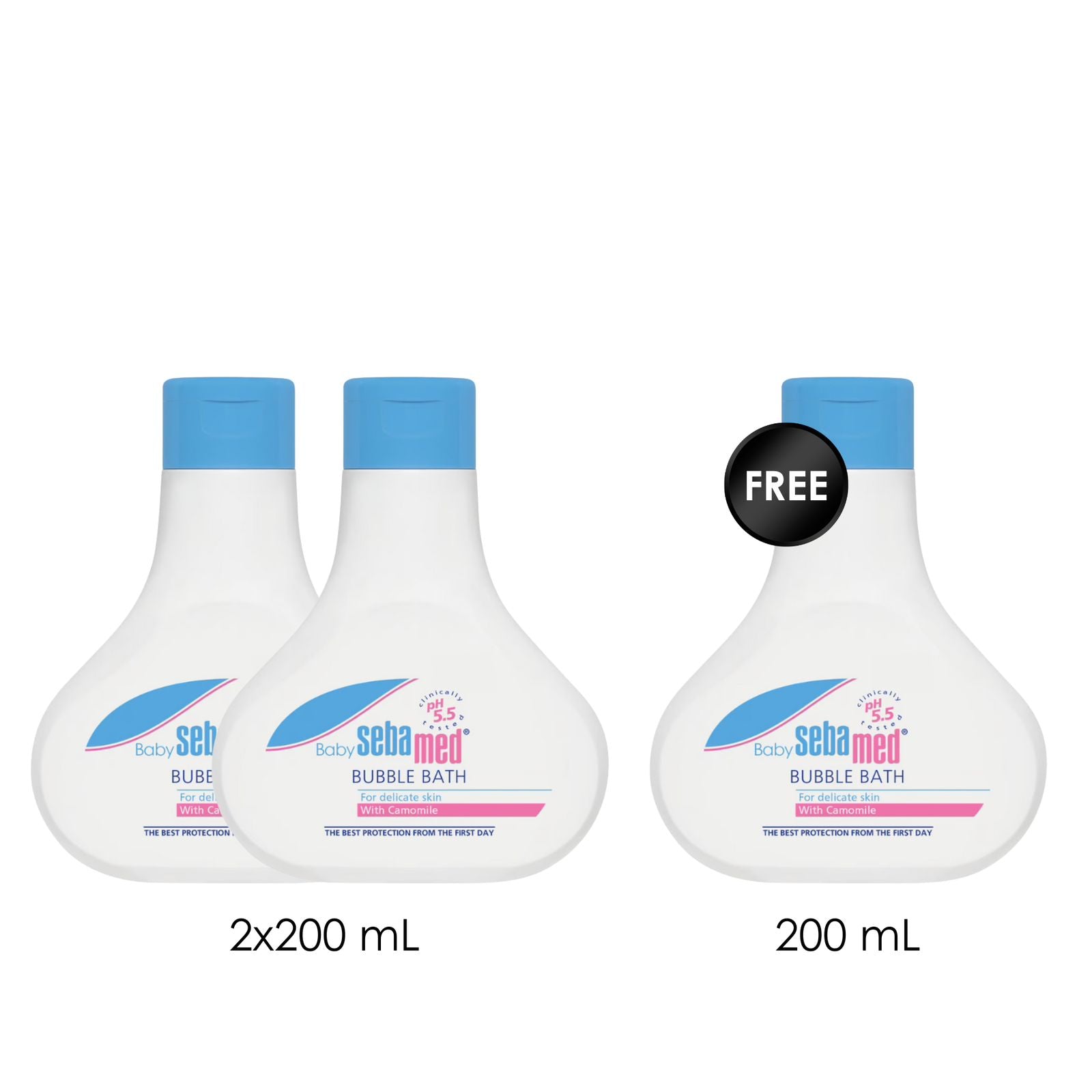 3x Baby Bubble Bath 200 ML