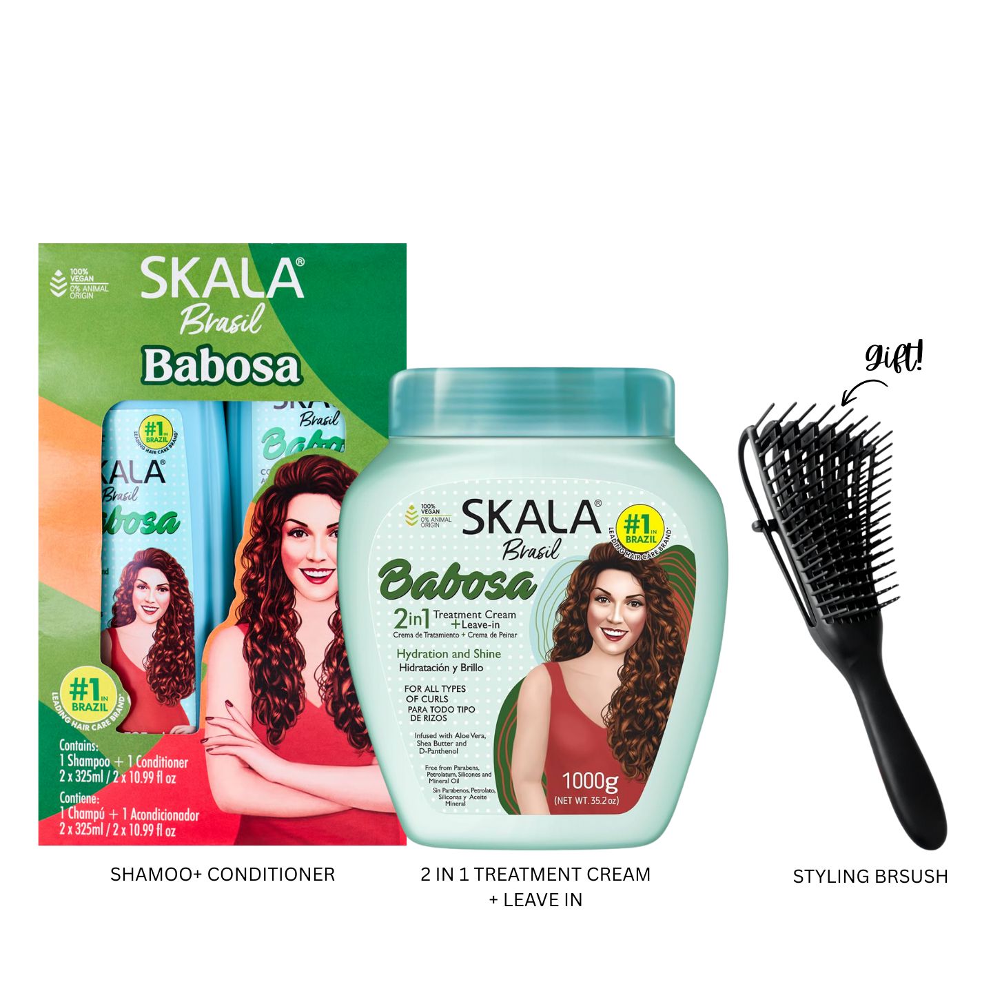 Brasil Babosa Complete Aloe Hair Care Set