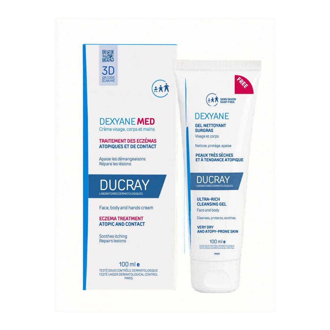 Buy Ducray Dexyane Med Soothing Repair Cream & get a FREE 100ml Ultra-Rich Cleansing Gel