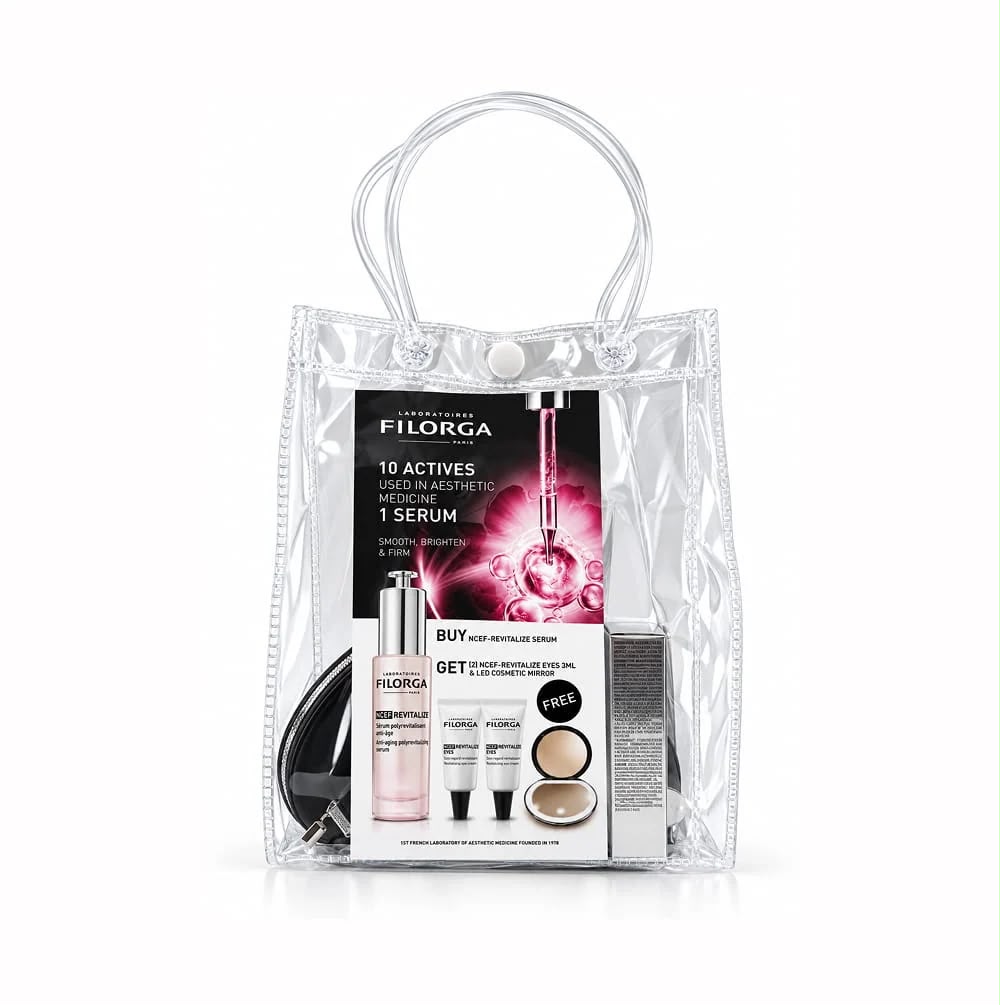 Buy NCEF-Revitalize Serum 30mL Get 2 NCEF-Revitalize Eyes 3mL and an LED Mirror for FREE