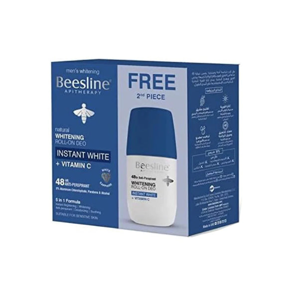 2x Whitening Roll-On Deo - Instent White - Vitamin C