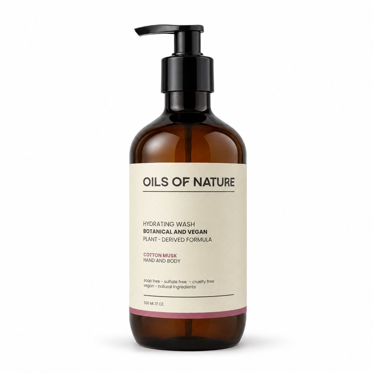 Oils Of Nature Cotton Musk Hydrating Hand And Body Wash 500 Ml