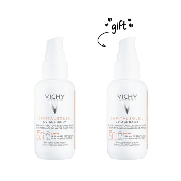 2x Capital Soleil UV - Age Tinted Anti Ageing Sunscreen SPF 50+ With Niacinamide 40 ML