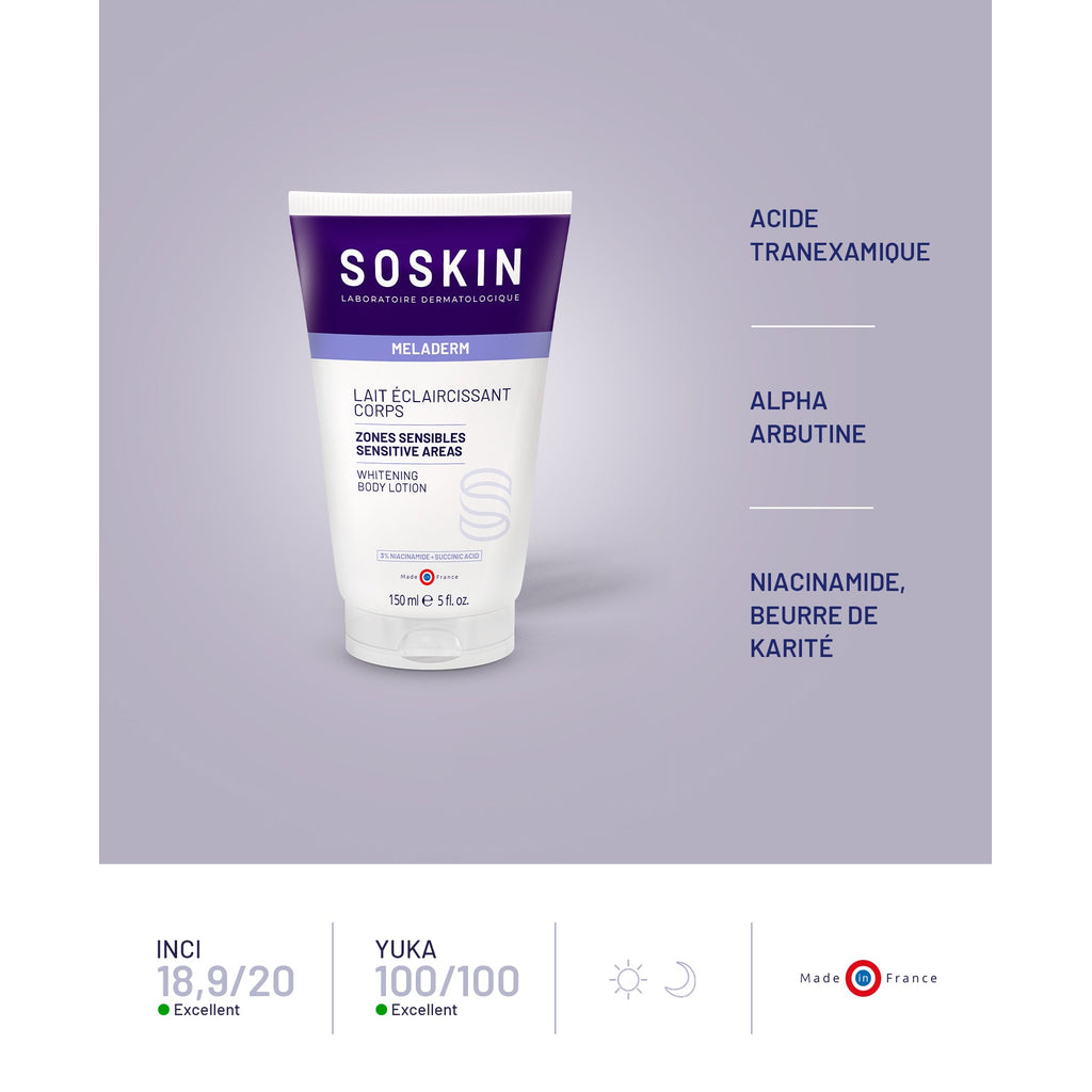 SOSKIN Meladerm Brightening Body Lotion key actives
