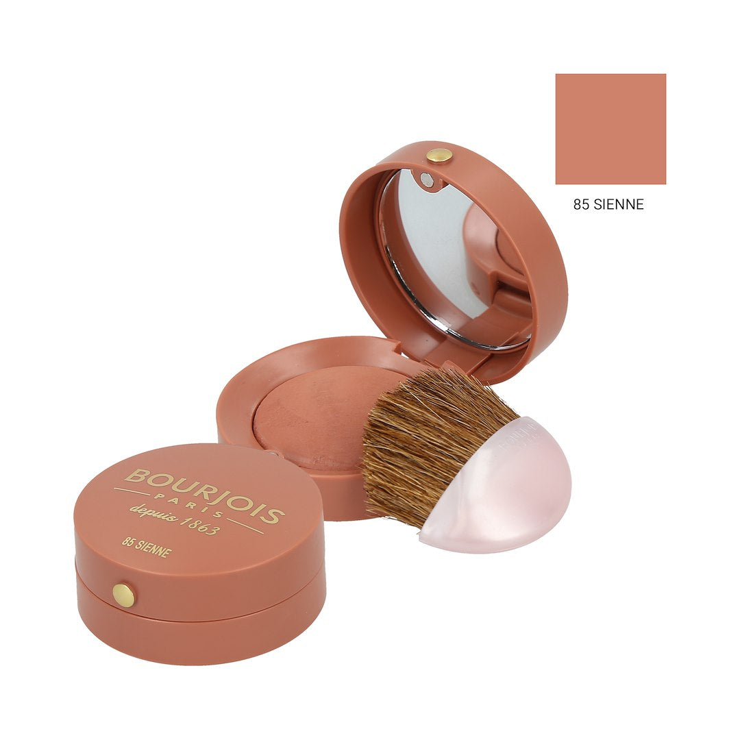Bourjois Blush Boîte Ronde shade 85 Sienne compact mirror brush and powder