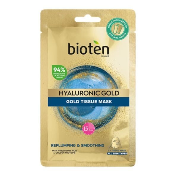 Hyaluronic Gold Tissue Mask Fabric Facial Mask